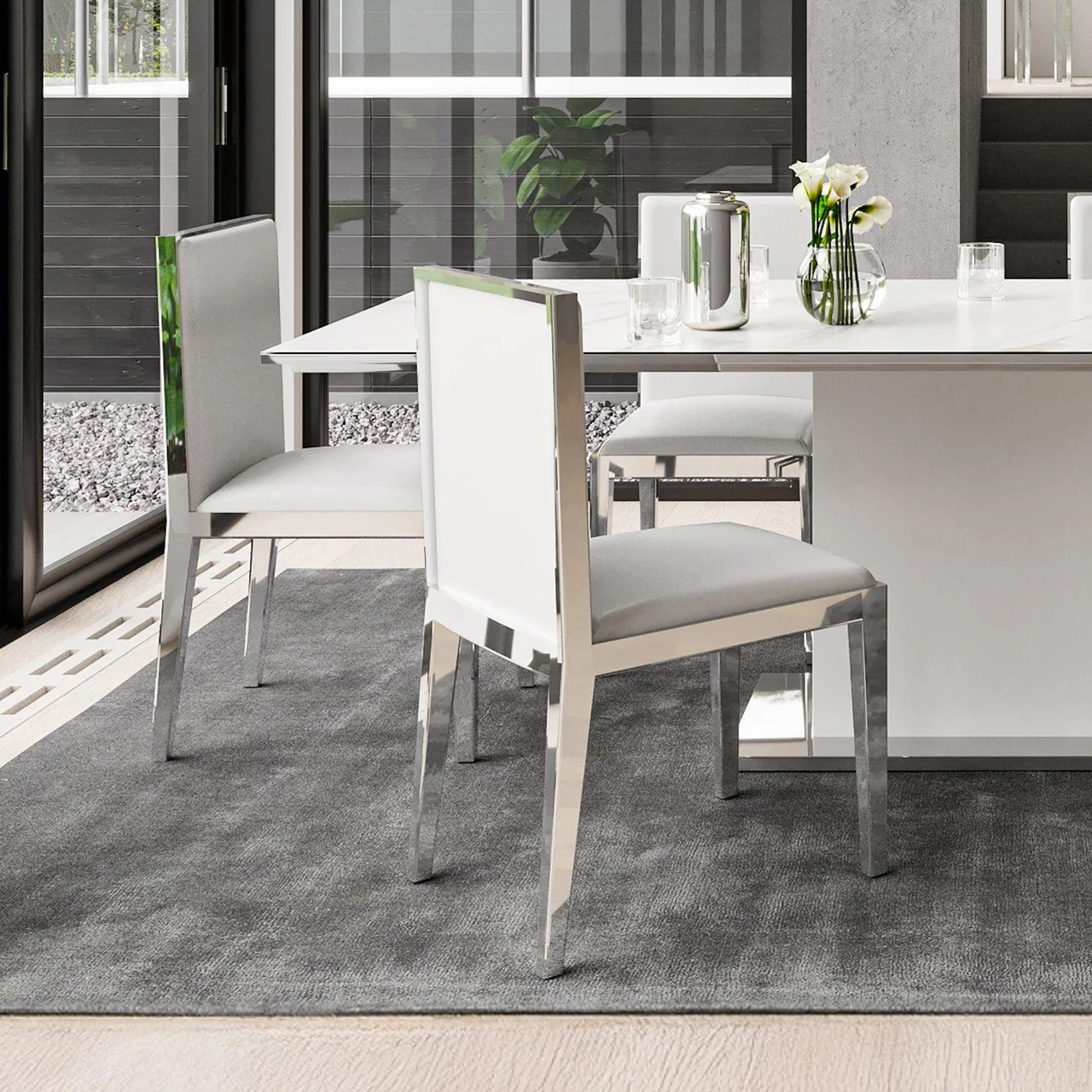 Verrier Dining Chair White - Image 6