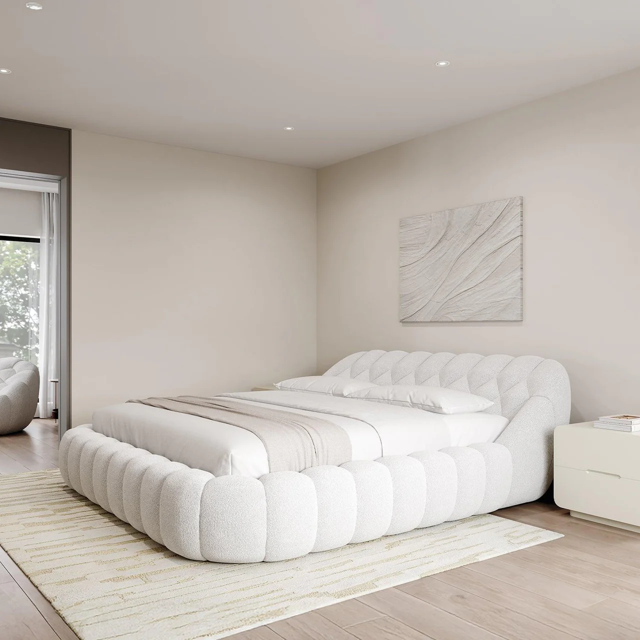Warby Bed White - Image 3