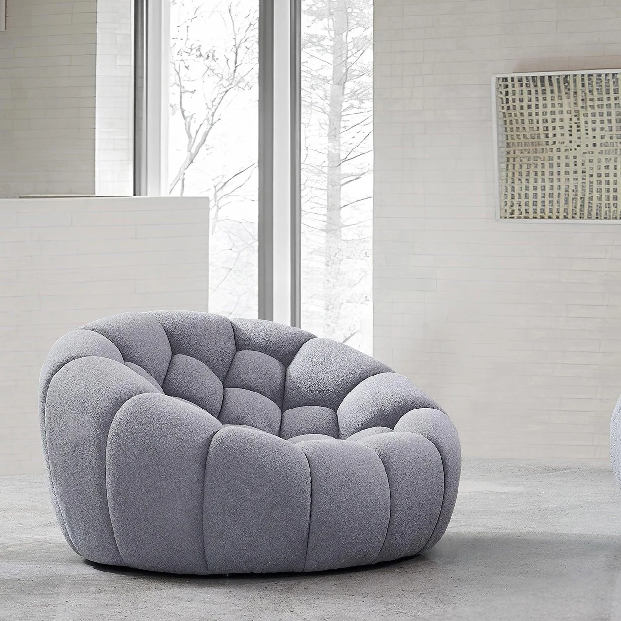 Warby Lounge Chair Grey - Image 4