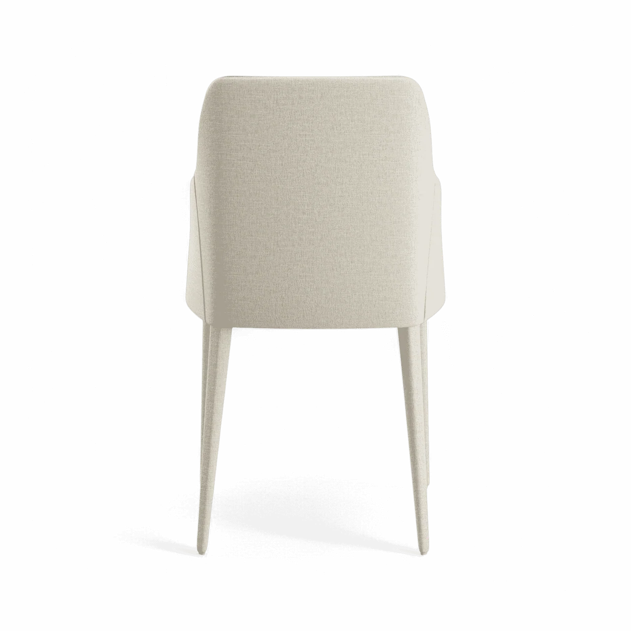 Zeta Dining Chair White Linen - Image 3
