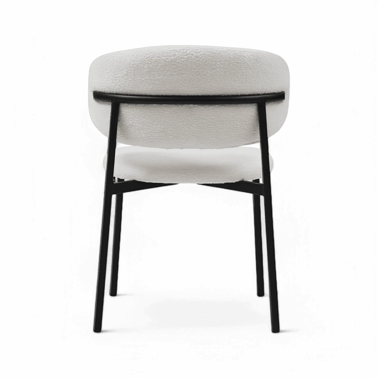 Zoya Dining Chair White Boucle - Image 6